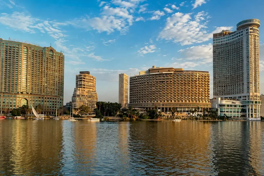 nile cruise alexandria – private Nile dinner cruise at sunset with Cairo skyline