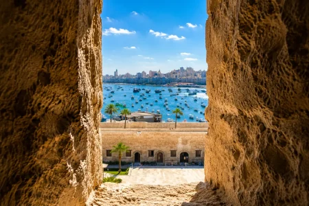 qaitbay alexandria tour – Citadel of Qaitbay fortress on the Mediterranean coast