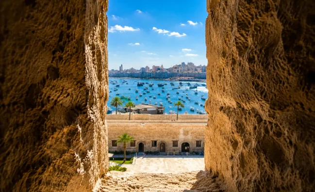 qaitbay alexandria tour – Citadel of Qaitbay fortress on the Mediterranean coast