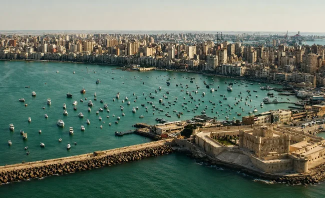 qaitbay citadel tour – Citadel of Qaitbay fortress at Alexandria port
