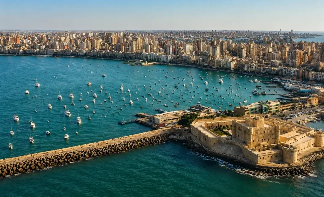 qaitbay citadel tour – Citadel of Qaitbay fortress at Alexandria port